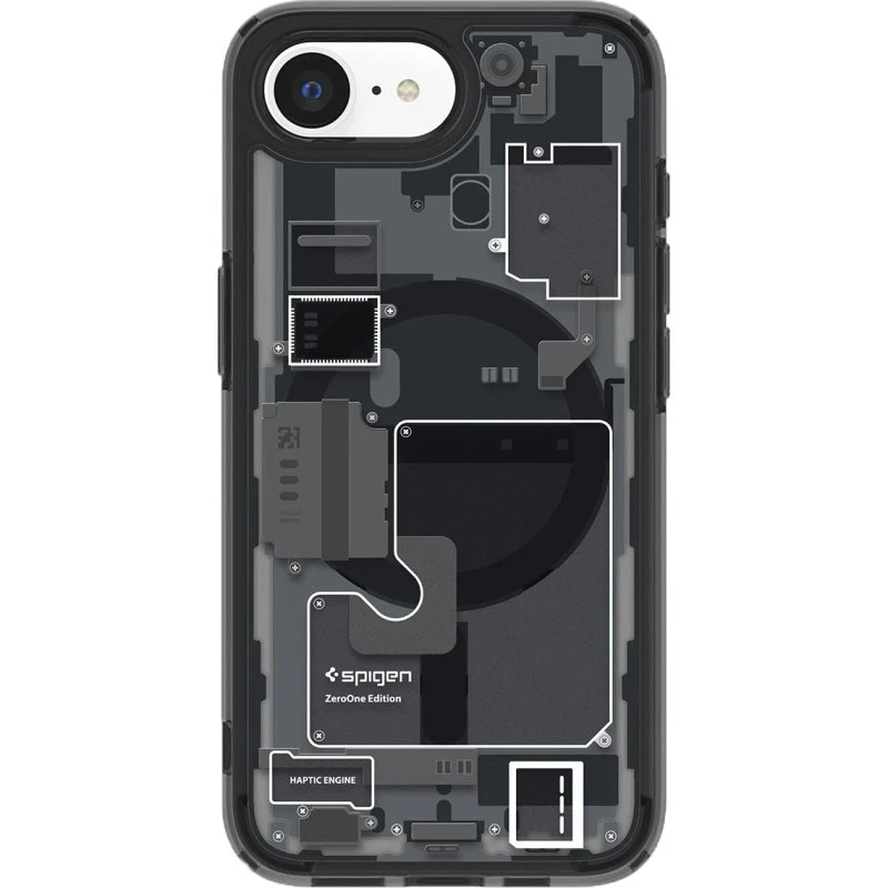 Spigen Ultra Hybrid MagSafe Zero One Sort til iPhone 17e/16e