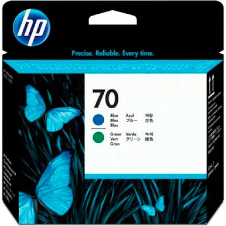 HP 70 Printhead Blå/Grøn for DesignJet Z3100/Z3200