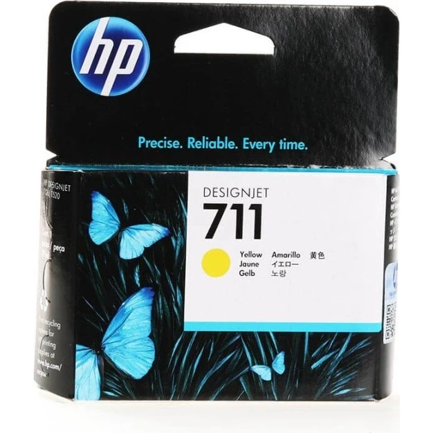 HP 711 CZ132A Gul Blækpatron 29ml