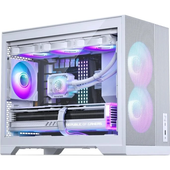 Phanteks XT M3 Hvid Micro-ATX Kabinet med Hærdet Glas