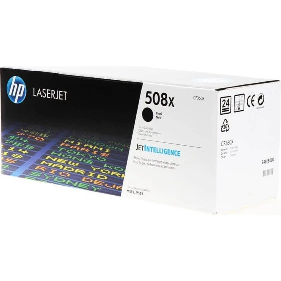HP 508X Sort Høj Kapacitet, 12.500 sider