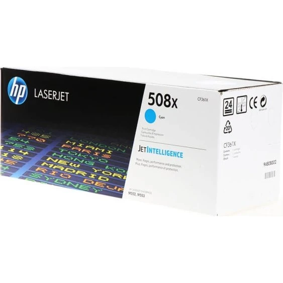 HP 508X Cyan Høj Kapacitet, 9.500 sider
