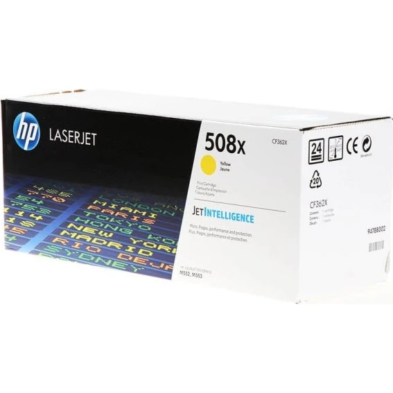 HP 508X Gul Høj Kapacitet, 9.500 sider