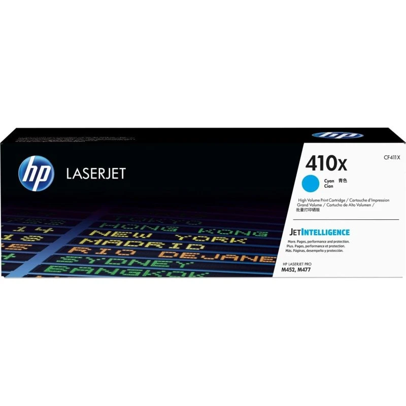 HP 410X Cyan Høj Kapacitet, 5000 sider