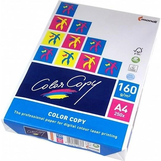 Mondi Color Copy A4 160 g/m² 250 ark hvid satin