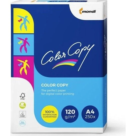 Mondi Color Copy A4 120 g/m² 250 ark hvid satin