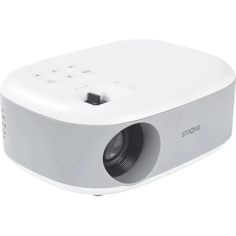 Strong N1 DLP-projektor, 150 ANSI lumens, 720p, LED, bærbar, hvid