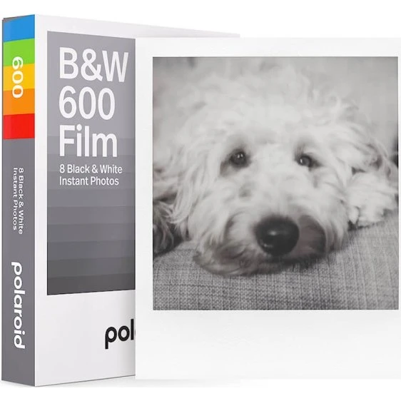 Polaroid B&W 600 Film Sort/Hvid 8 Billeder