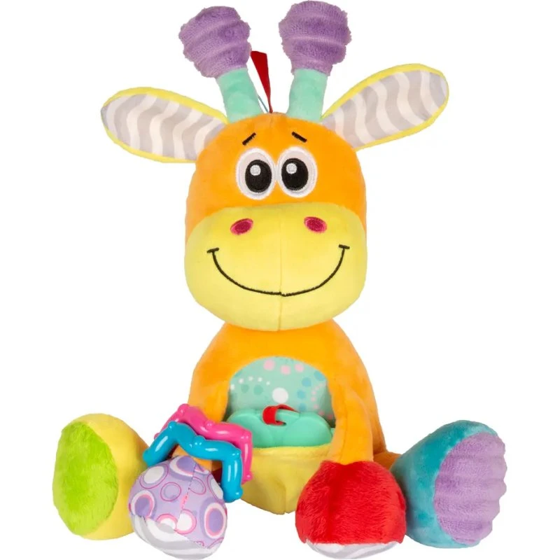 Playgro Aktivitets Giraf – Blød Tyggelegetøj med Lyd og Bidering