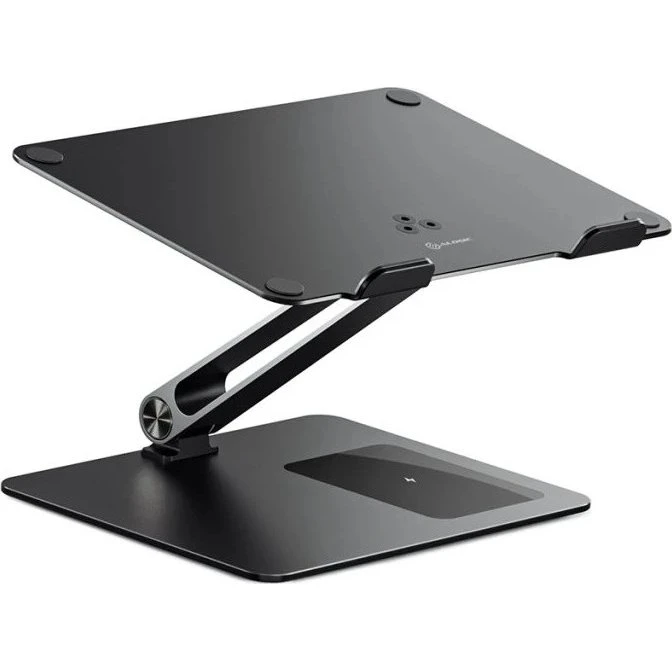ALOGIC Elite Power Laptop Stand med Trådløs Oplader, Sort
