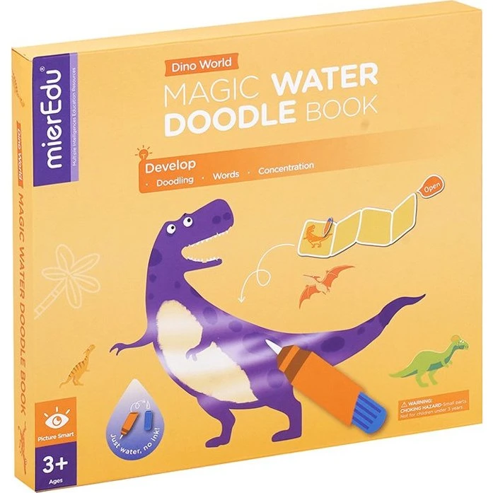 mierEdu Magic Water Mal med Vand Malebog - Dino World