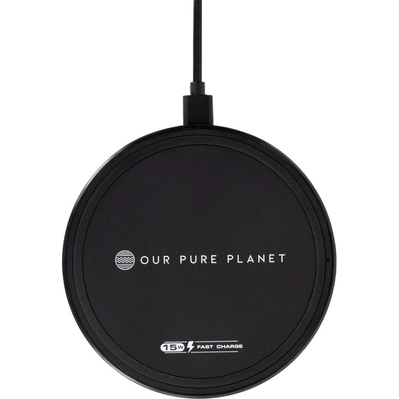 Pure Planet 15W Trådløs Opladningspude, Sort