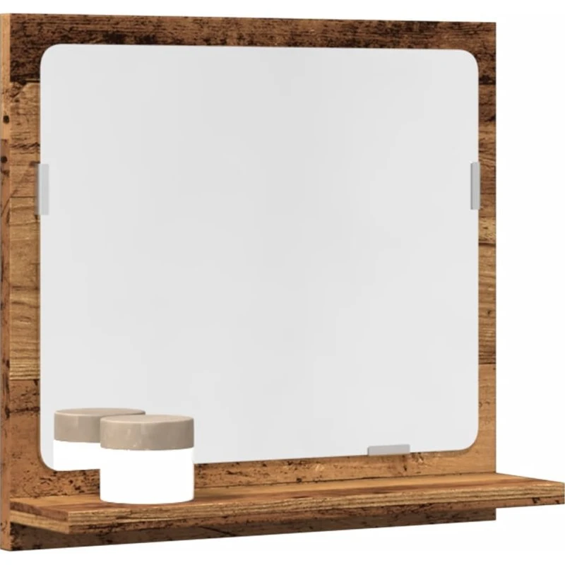 vidaXL Spejlskab 40x11x37 cm Konstrueret Træ Antikt Træ