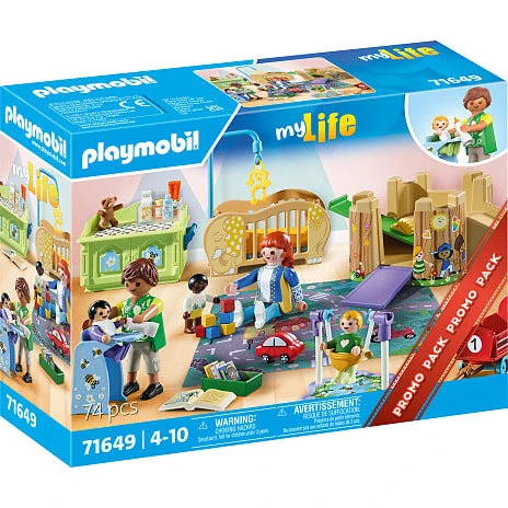 Playmobil småbørnsgruppe 71649 med legeplads og puslebord