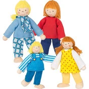 Dukkefamilie - Dukkehus til rolleleg (3-8 år)