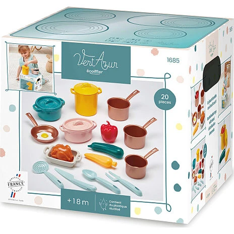 Køkkensæt legetøj, 35 dele