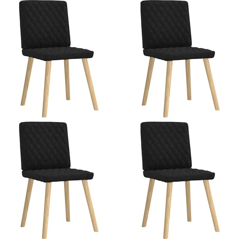 vidaXL Spisebordsstole 4 stk. stof sort