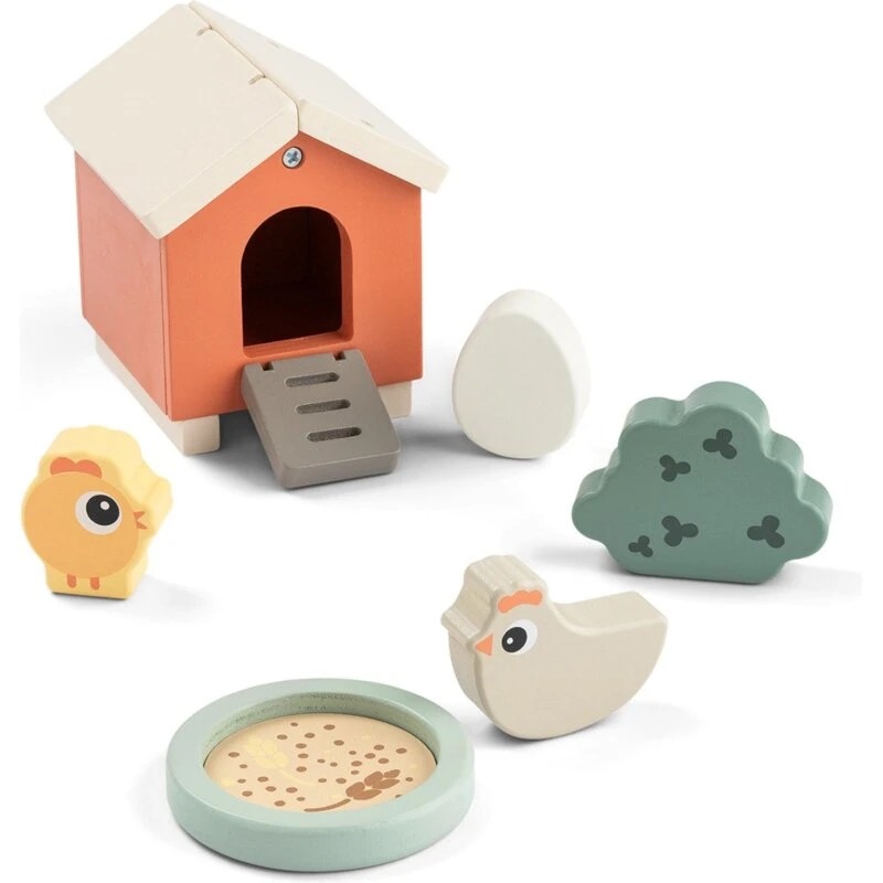 DonebyDeer Colour Mix Tiny Farm Legesæt Clucky