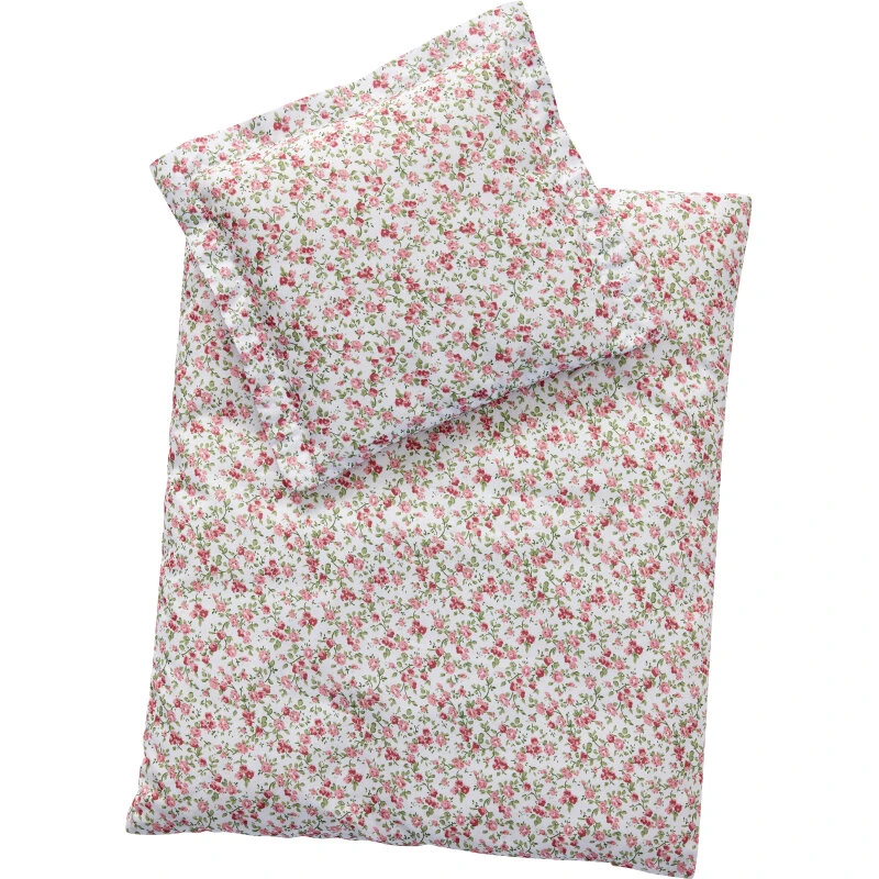 ASTRUP Dyne- og pudesæt til dukke 50 cm, Roser