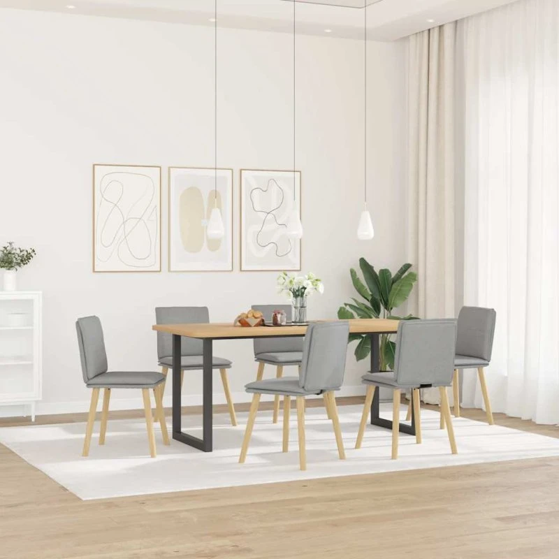 vidaXL Spisebordsstole 6 stk. skygrå