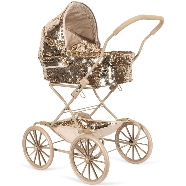 Konges Sløjd Sparkly dukkebarnevogn – cherry