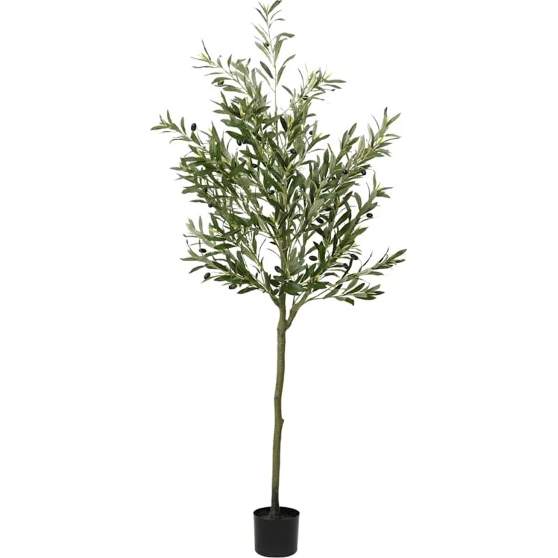 vidaXL Kunstigt Oliventræ 700 Blade 180 cm Grøn