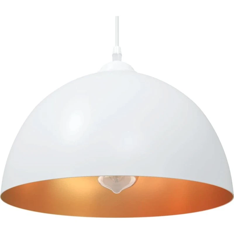 vidaXL Pendellamper 2 stk Højdejusterbar E27 Ø 30 cm Metal Hvid
