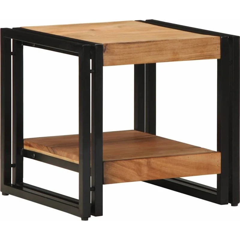 vidaXL Sofabord Brun 40x40x38 cm Massivt Akacietræ