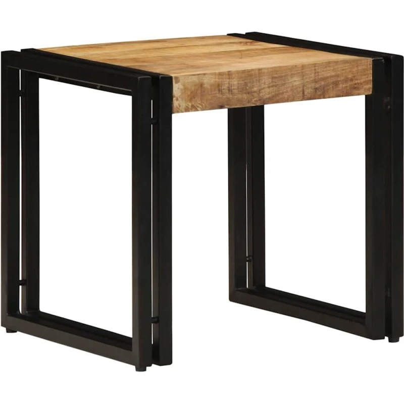 vidaXL Sofabord Brun 40x40x38 cm i Massivt Mangotræ