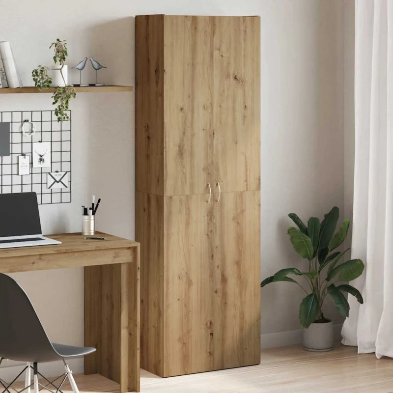 vidaXL Skab 60x32x190 cm Konstrueret Træ Hvid