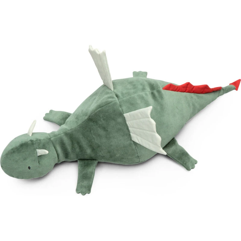 Sebra Dragen Blaze tøjdyr, mørkegrøn 63 cm