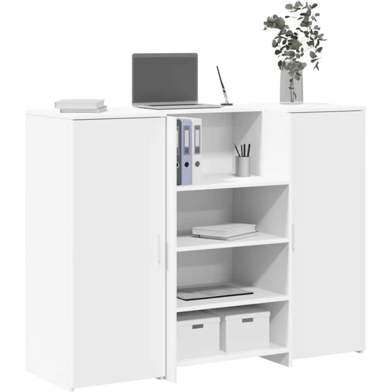 Receptionsskranke 155x50x103,5 cm Grå Sonoma-eg Konstrueret Træ