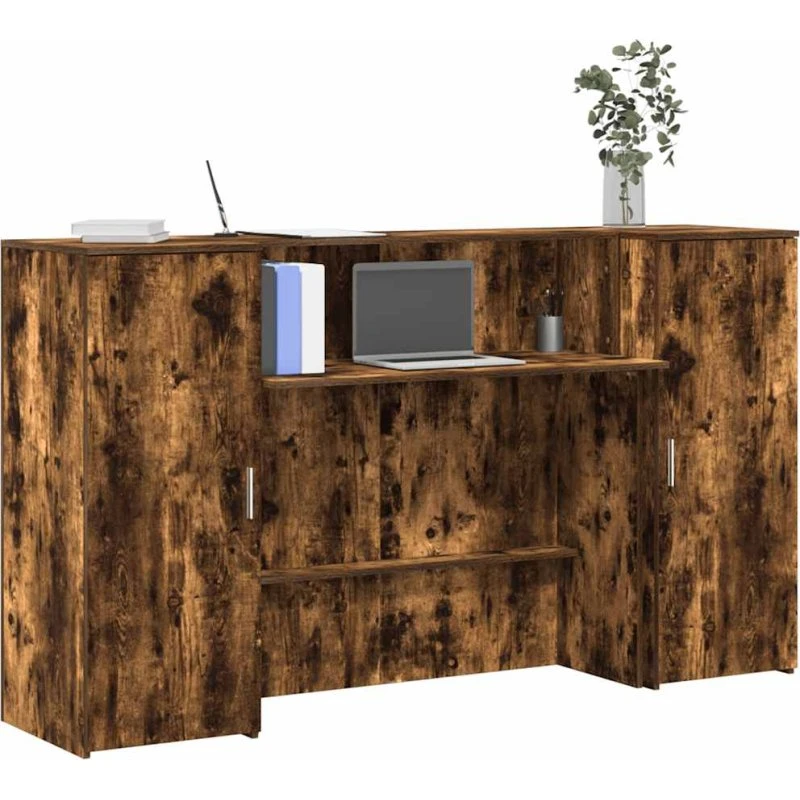 vidaXL Receptionsskranke 180x50x103,5 cm træ