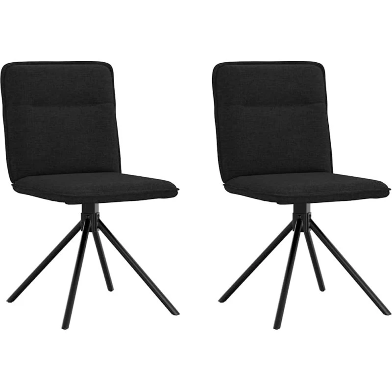 vidaXL Spisebordsstole 2 stk. stof sort