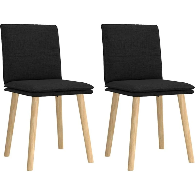 vidaXL Spisebordsstole 2 stk. sort
