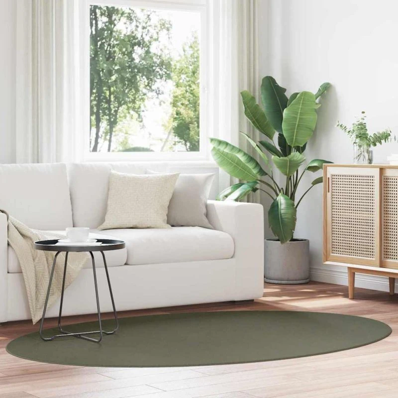 vidaXL Områdetæppe HUARTE Skovgrøn 140x200 cm 100% Polyester