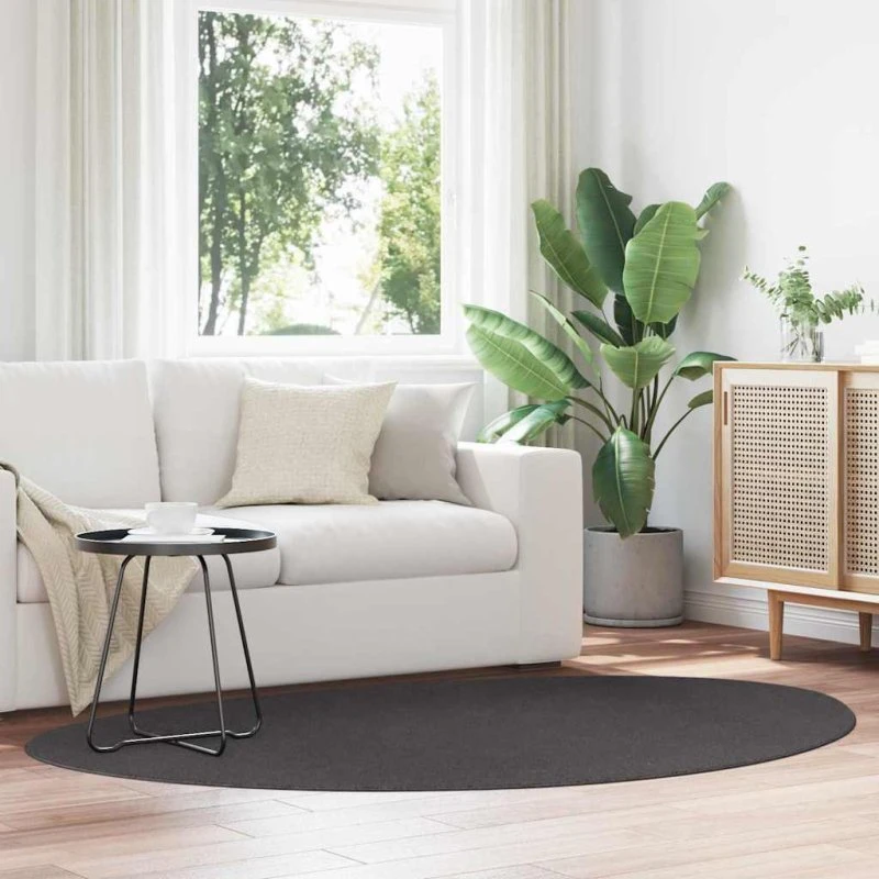 vidaXL HUARTE Antracit 140 x 200 cm Polyester Tæppe