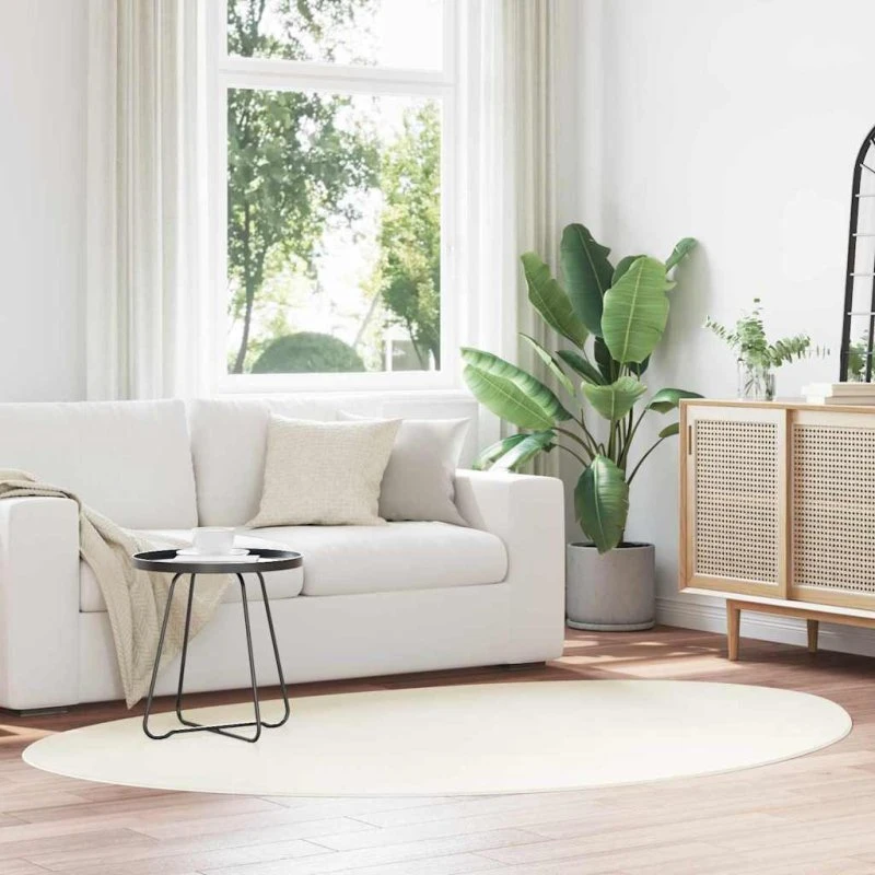 vidaXL HUARTE Creme Tæppe 140 x 200 cm Polyester