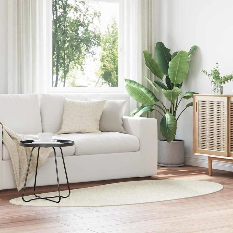 vidaXL HUARTE Creme Tæppe 100 x 200 cm Polyester