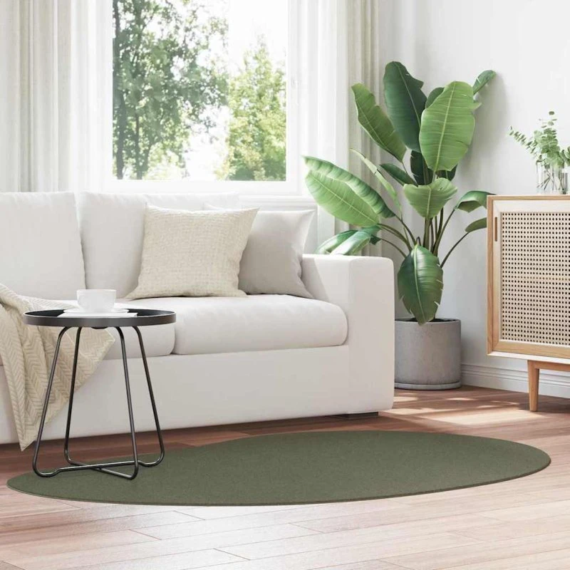 vidaXL Områdetæppe Skovgrøn 120x170 cm Polyester