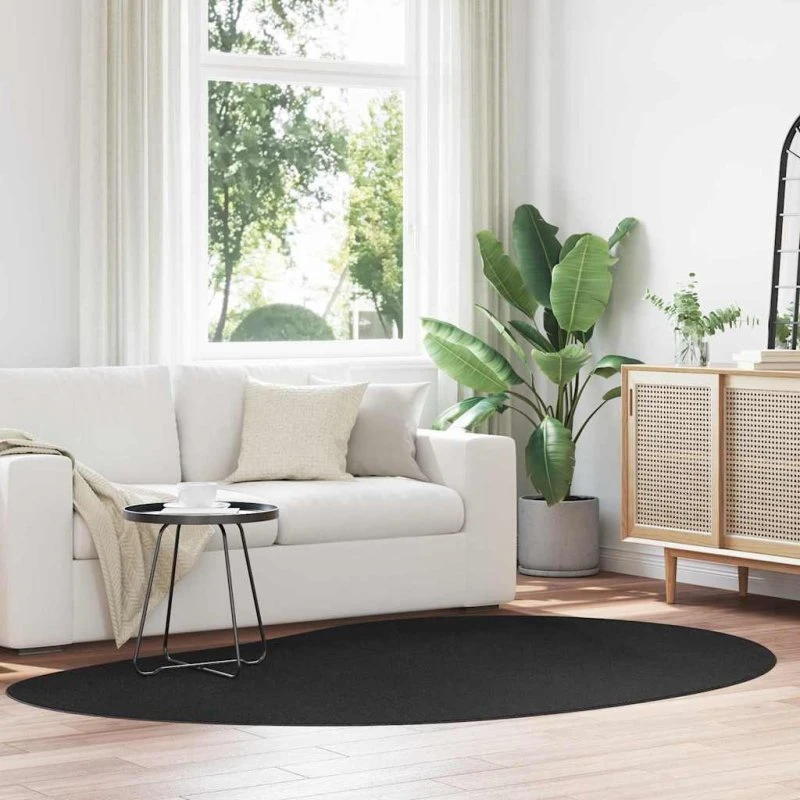 vidaXL Huarte Sort 160 x 230 cm Tæppe i Polyester