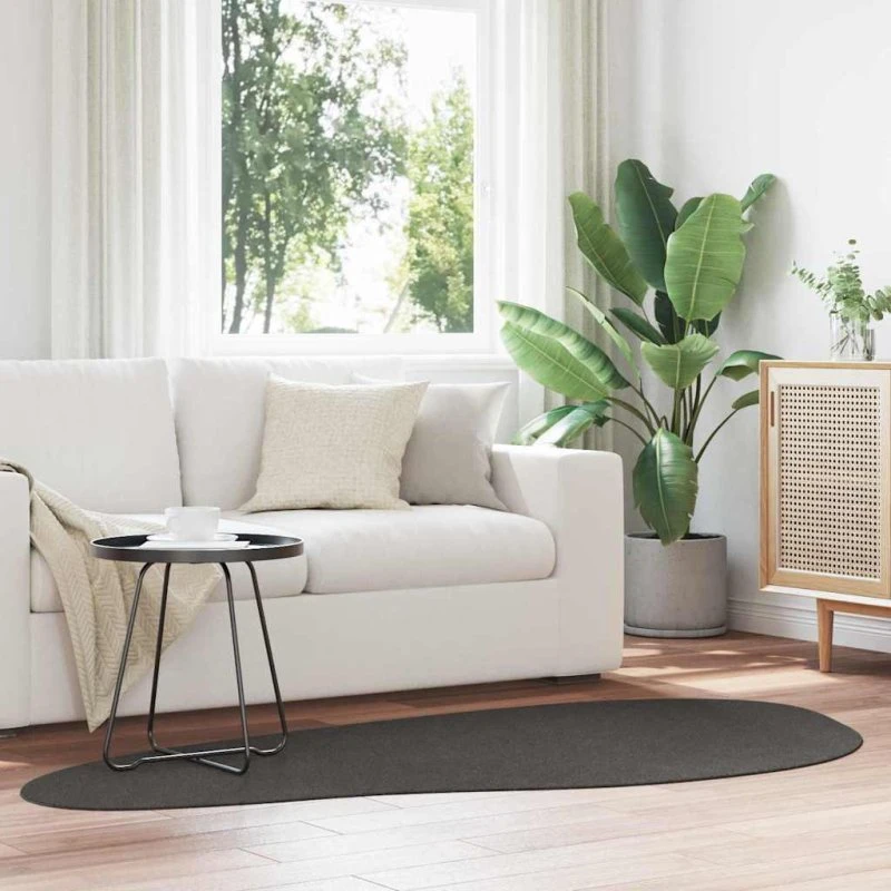 vidaXL HUARTE Antracit 100x200 cm Polyester Tæppe