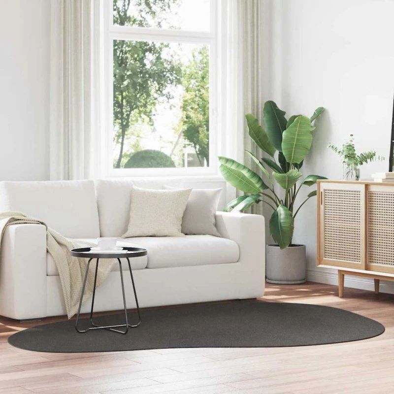 vidaXL HUARTE Antracit 160 x 230 cm Tæppe, Polyester