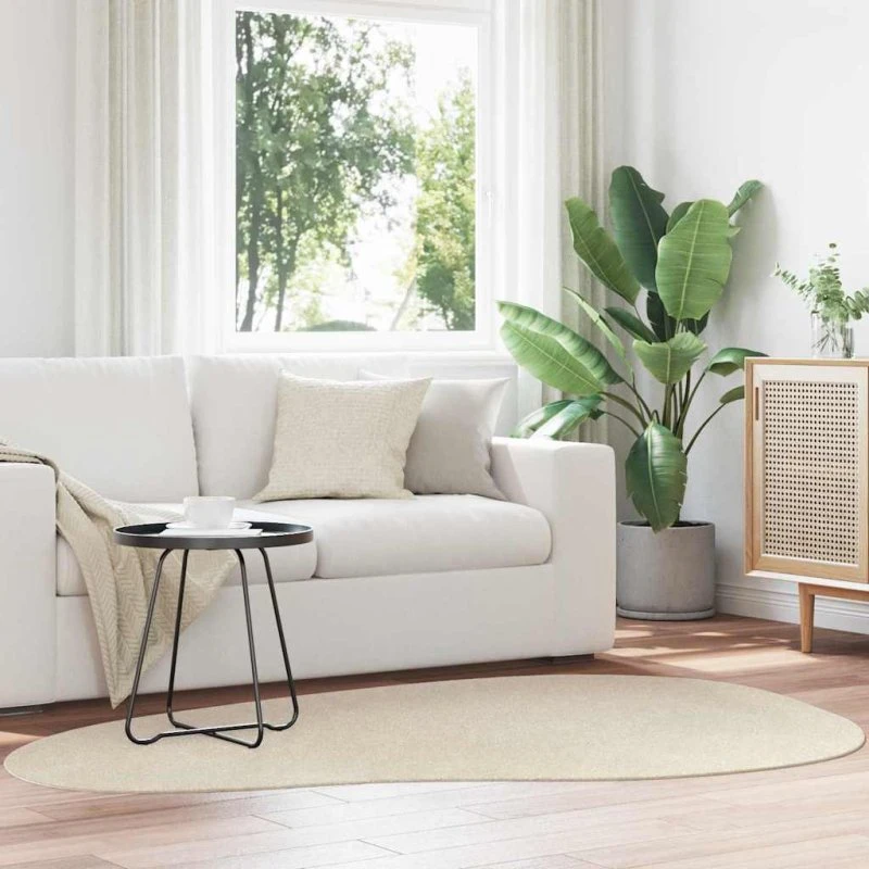 vidaXL HUARTE Beige Tæppe 140 x 200 cm Polyester