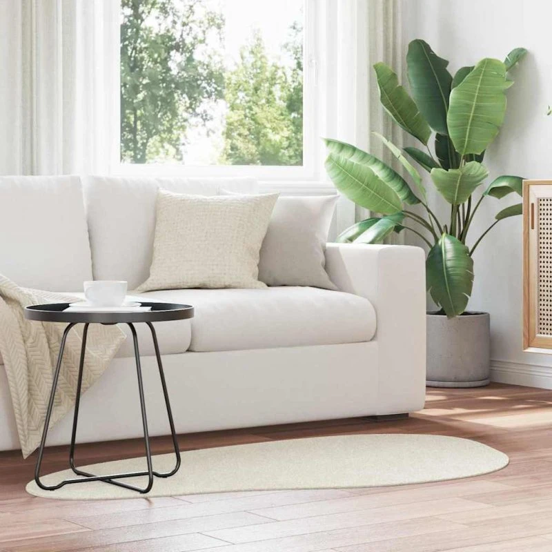 vidaXL HUARTE Creme Tæppe 80 x 150 cm Polyester