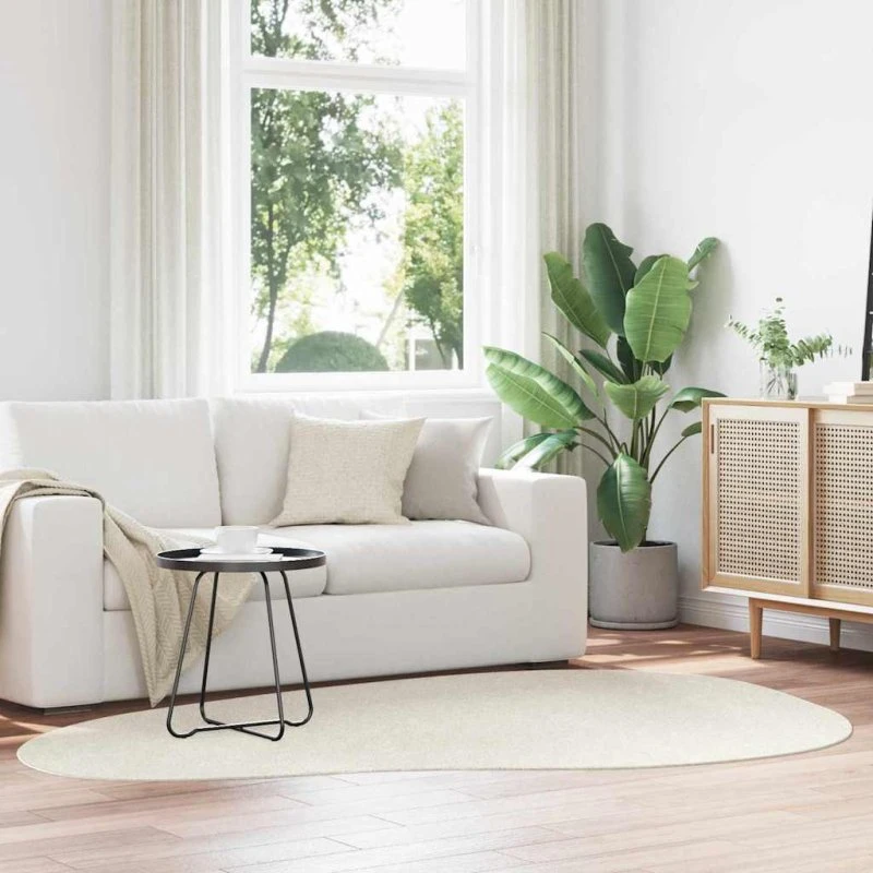 vidaXL HUARTE Creme Områdetæppe 160 x 230 cm Polyester