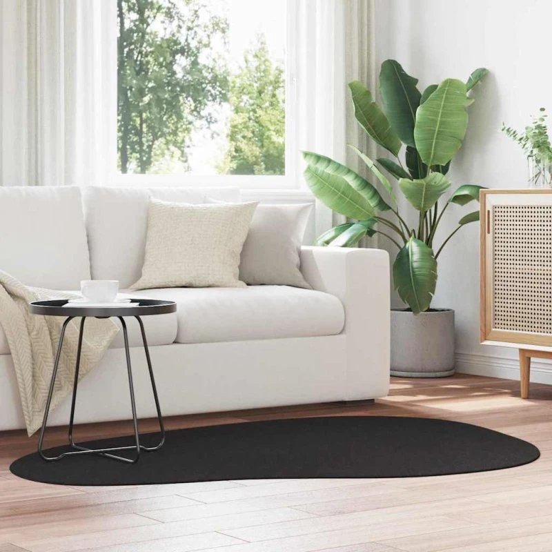 vidaXL HUARTE Sort 120 x 170 cm Tæppe i Polyester