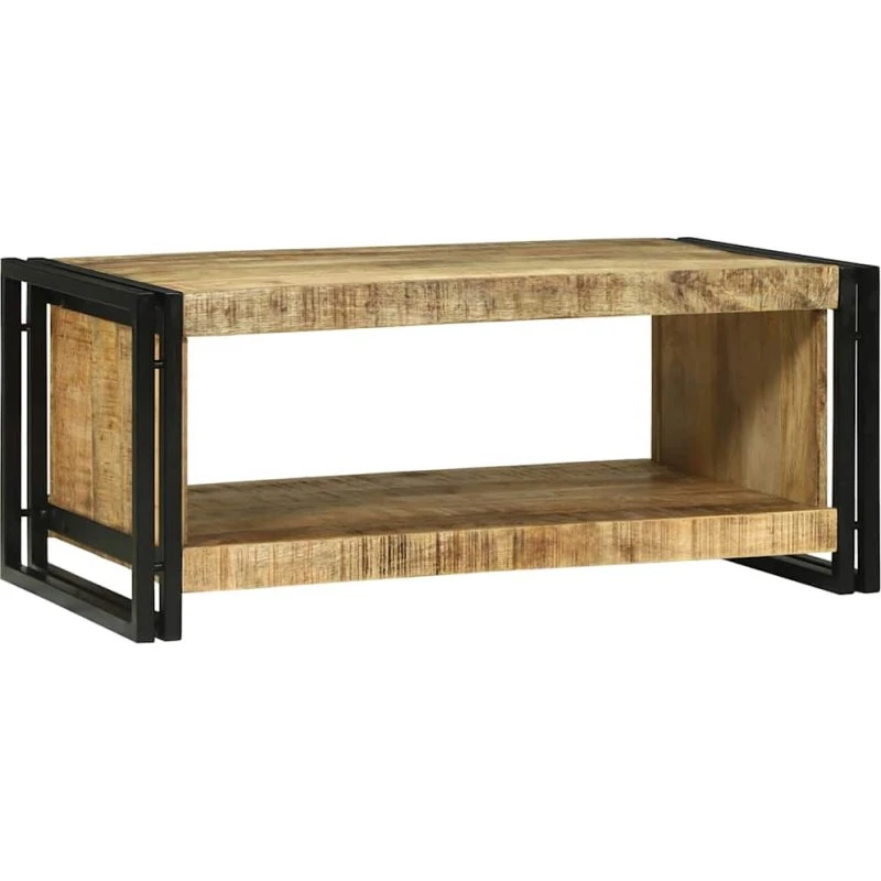 vidaXL Sofabord Brun 90x50x38 cm Massivt Mangotræ