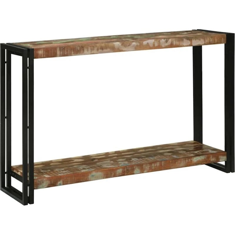 vidaXL Konsolbord 120 x 33 x 75 cm Flerfarvet Genbrugs Træ