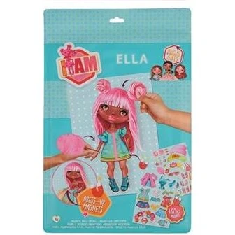 IAM Magnetisk Påklædningsdukke Ella – 50+ magneter, 6 størrelser